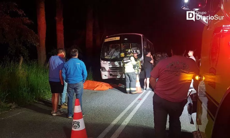 Hombre falleció tras ser aplastado por un microbus en Osorno