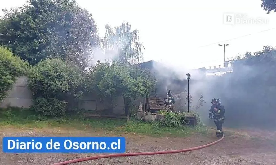 Incendio afectó dependencia del Cementerio Alemán de Osorno 