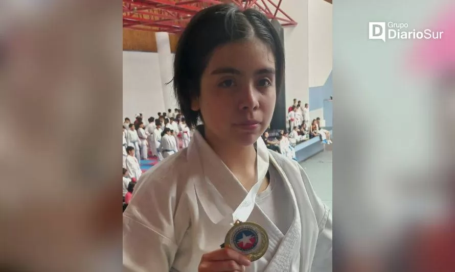 Joven osornina ganó campeonato de la zona sur y sumó pasaje a nacional de karate