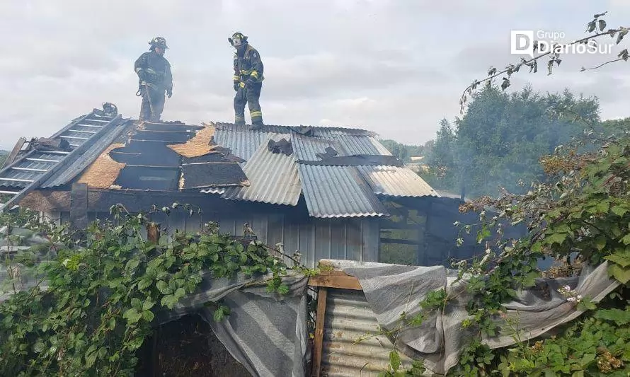 Incendio destruye vivienda en campamento de Osorno