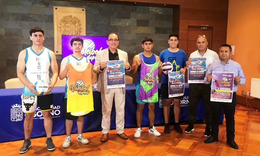 Municipio presenta detalles del Campeonato de Vóleibol Playa Duplas y del Pilaukids