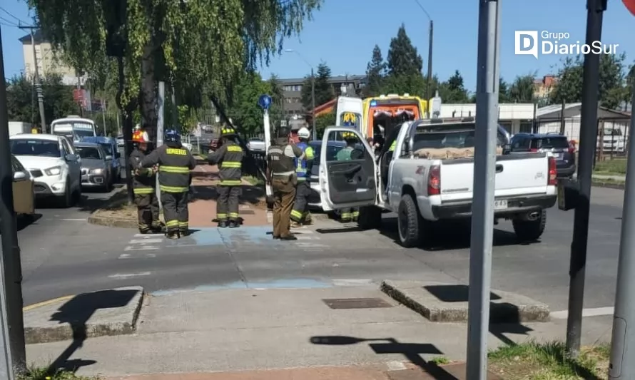 Una persona resulta lesionada en colisión de vehículos en Osorno