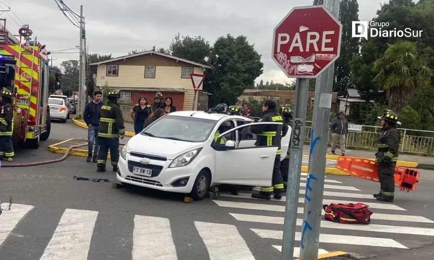 Reportan accidente vehicular en el centro de Osorno