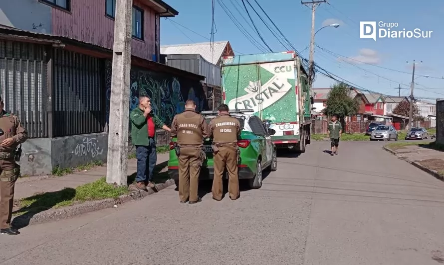 Asaltan camión de empresa CCU en Osorno