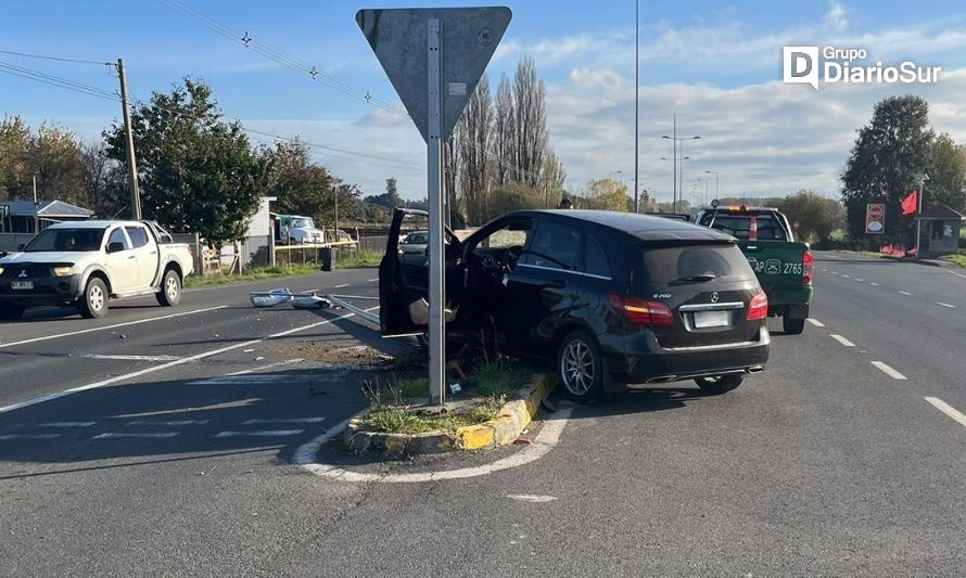 Alcohol sería el causante de choque en la ruta internacional