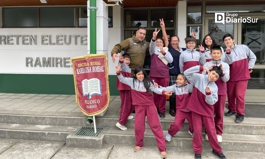 Estudiantes de Polloico conocieron la vida policial en un retén