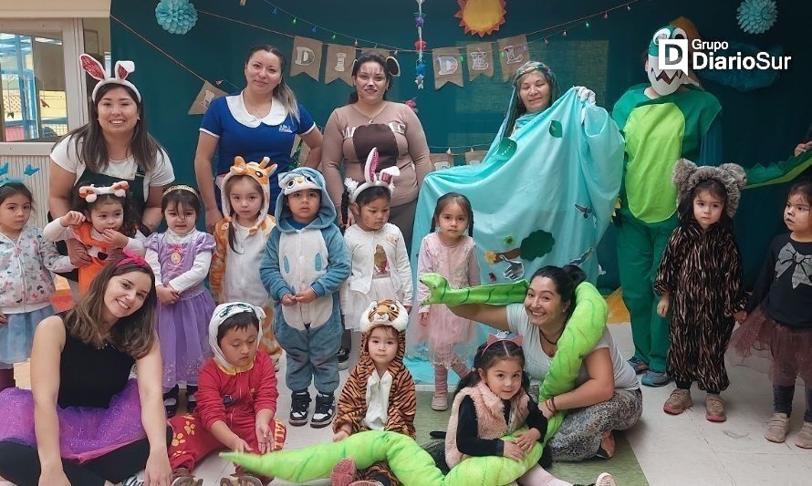 En jardín infantil osornino celebraron el Día del Libro