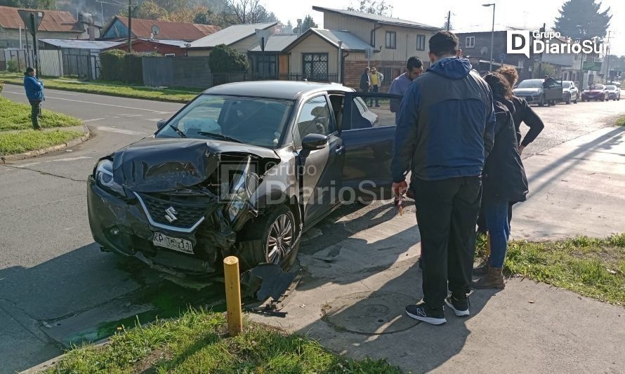 Colisión en Osorno deja al menos un lesionado