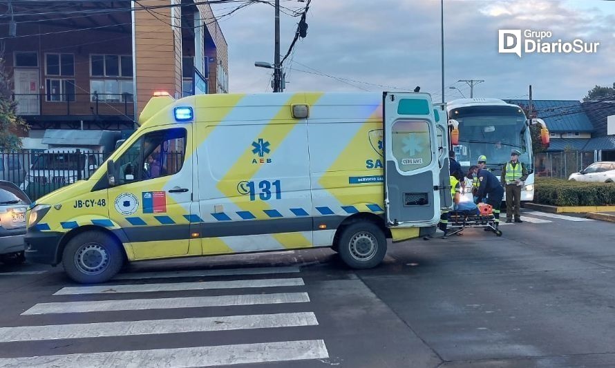 Una mujer resultó lesionada en accidente en Osorno