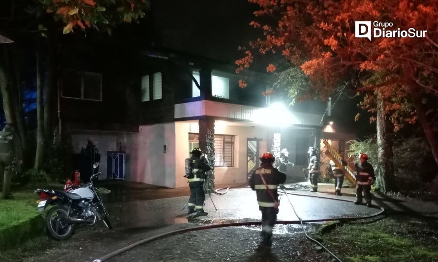 Inflamación de un sofá causó incendio en residencia de menores en Osorno
