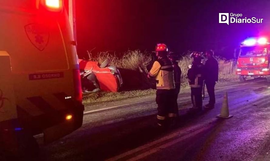 Una persona resultó lesionada tras accidente en la ruta Osorno a la costa