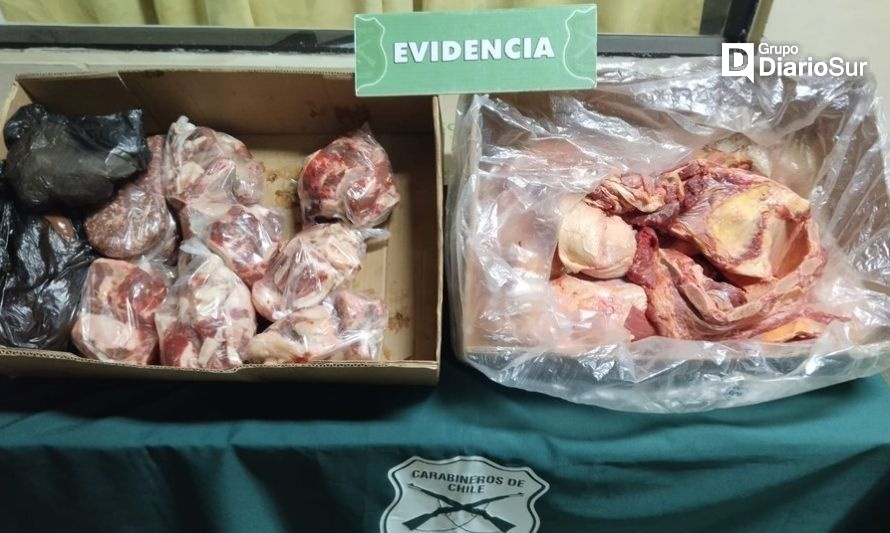 Detienen a dos sujetos por venta de carne sin permiso sanitario en Osorno