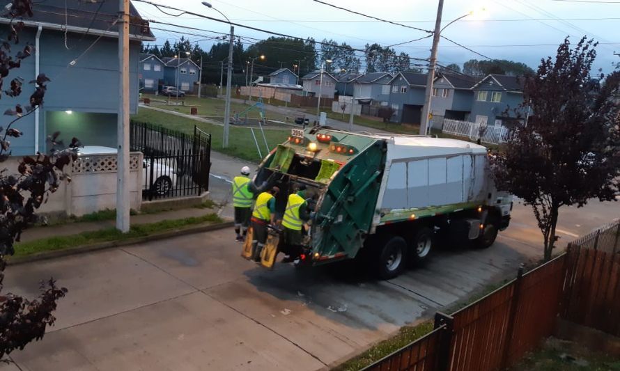 Osorno suspende retiro de basura por celebración del Día del Recolector

