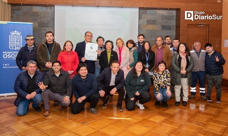 Osorno obtuvo la certificación ambiental municipal