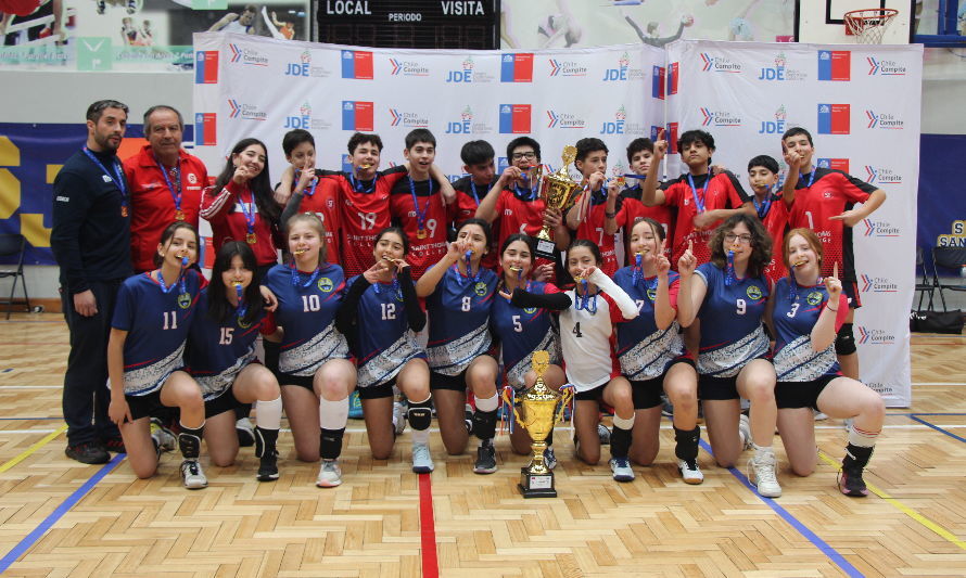 Saint Thomas de Osorno y Germania de Puerto Varas ganaron el regional de Vóleibol Sub 14 