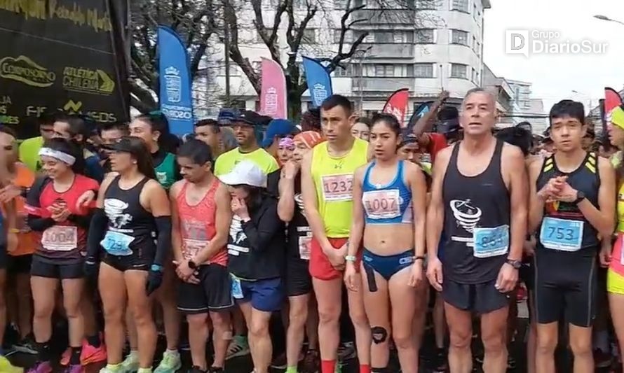 Pese a la lluvia, deportistas protagonizan la corrida Reinaldo Martin en Osorno