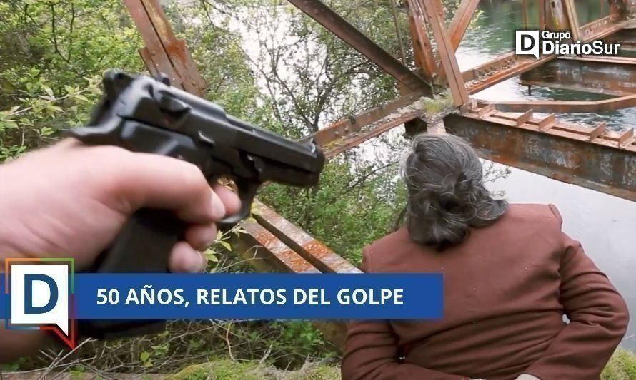 Imagen de la recreación incluida en el documental "Y sin embargo estoy aquí" preparado por la Corporación Pilmaiquén el 2019.