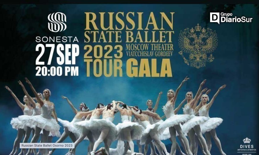 Russian State Ballet del Teatro de Moscú llega a Osorno este miércoles 27 de septiembre