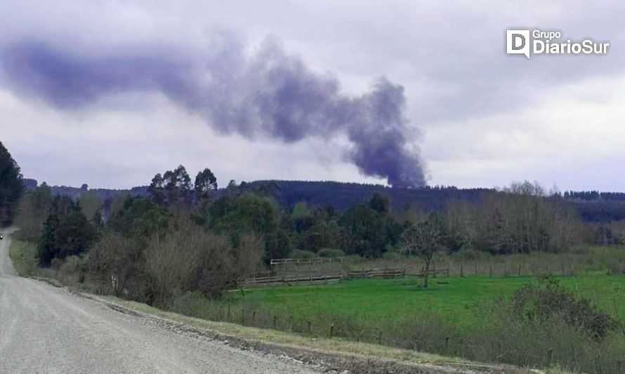 Encapuchados queman cinco camiones forestales en Río Negro