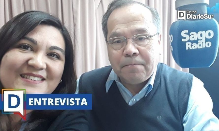 Dania Uribe y Luis Américo Veloso en un alto en las labores en radio Sago. Crédito: redes sociales.
