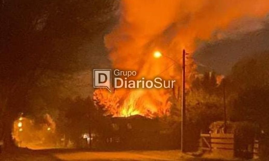 Confirman una víctima fatal en incendio registrado en zona rural de Osorno