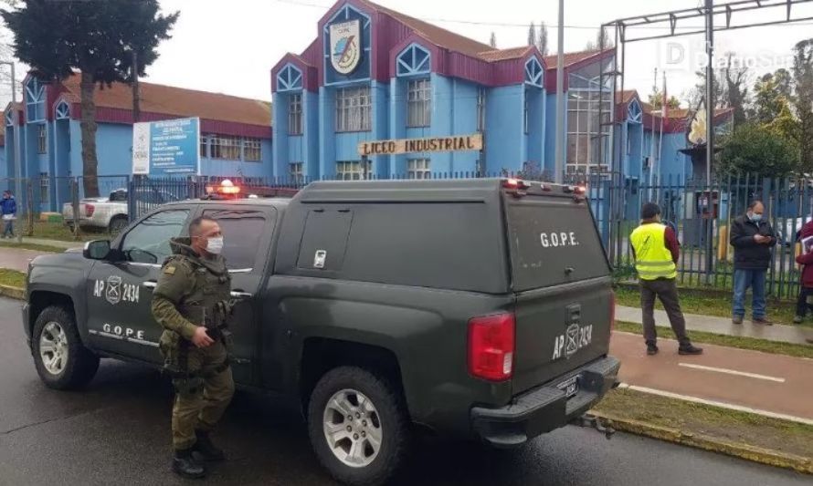 Citan a declarar a alumno por falsos avisos de bomba en liceo de Osorno