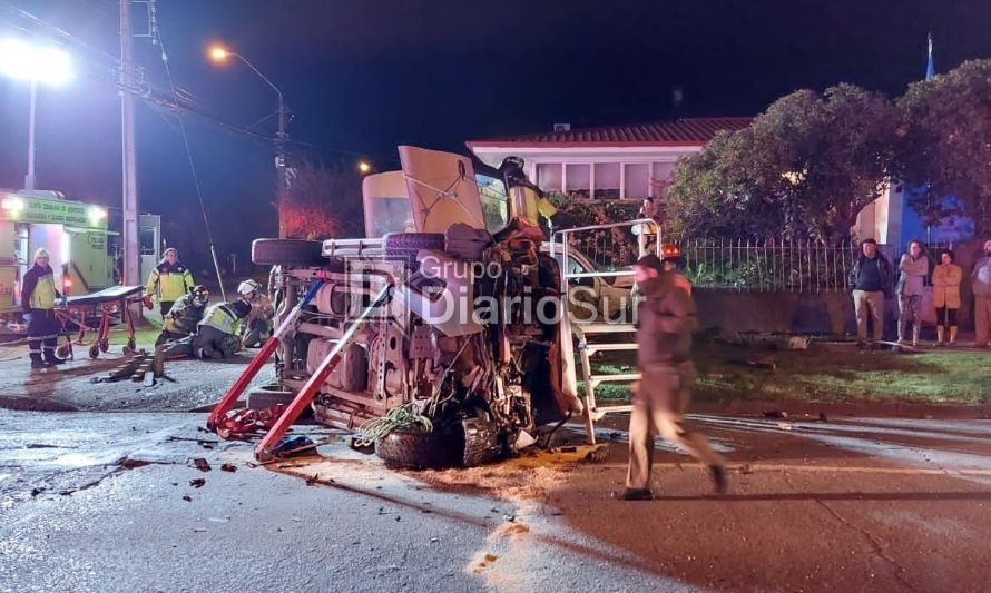 Colisión de alta energía deja cinco lesionados en Osorno