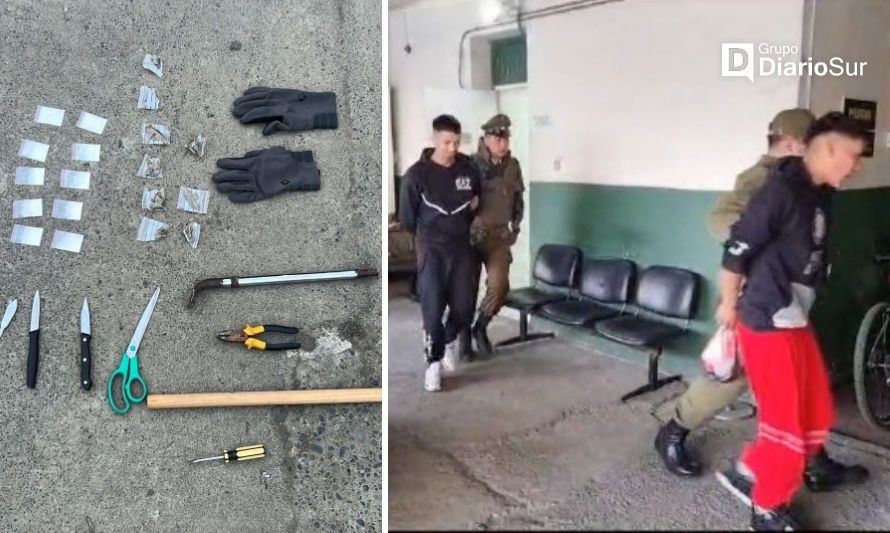 Cinco detenidos por porte de herramientas en bencinera de Osorno