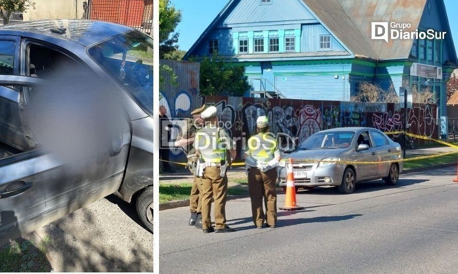 [AHORA] Enigmático hallazgo de cadáver dentro de auto en calle de Osorno