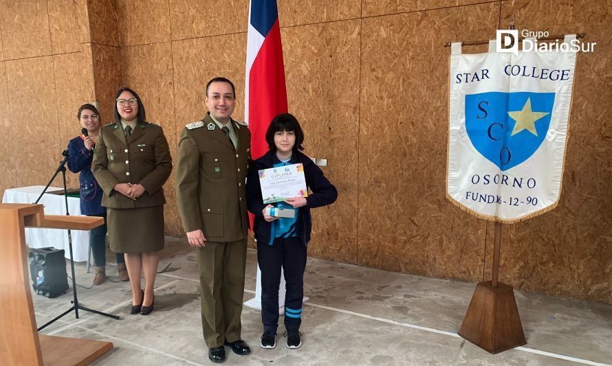 Alumna osornina obtuvo segundo lugar nacional en el concurso “Carabineros, un amigo solidario”