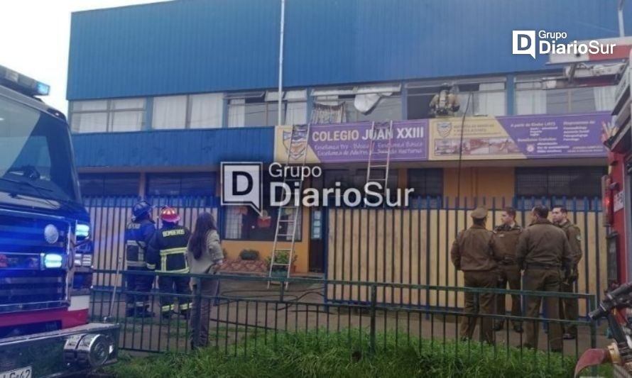 Evacuaron colegio en Osorno por inflamación de ducto