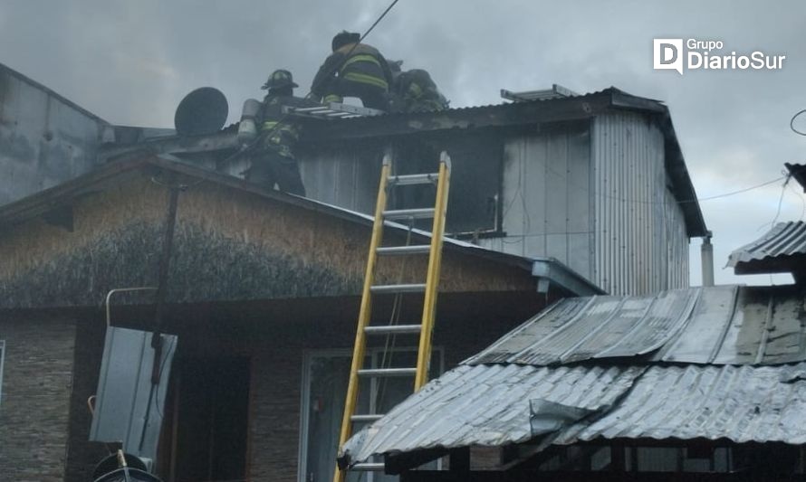 Un lesionado con quemaduras de segundo grado tras incendio en Osorno