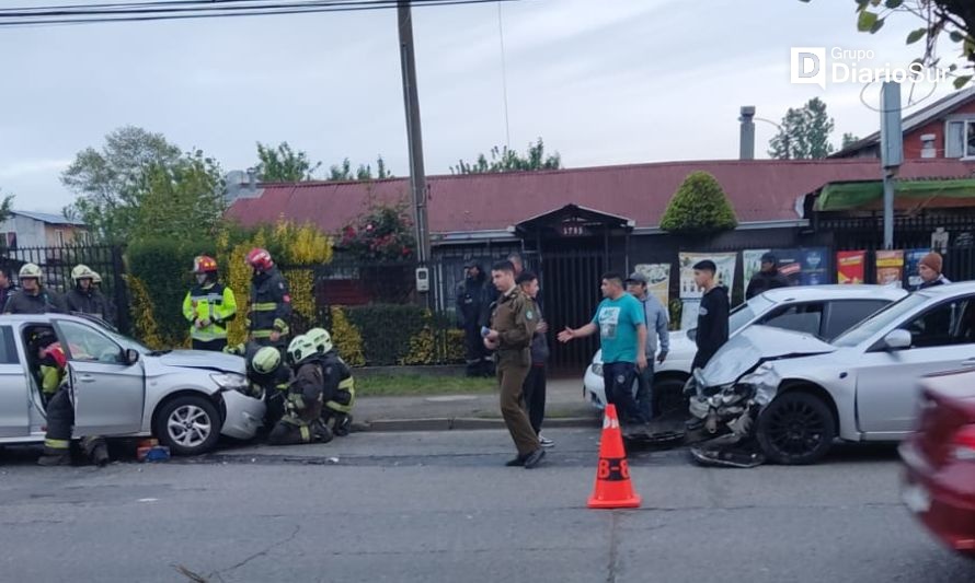 Reportan colisión vehicular en Rahue Alto