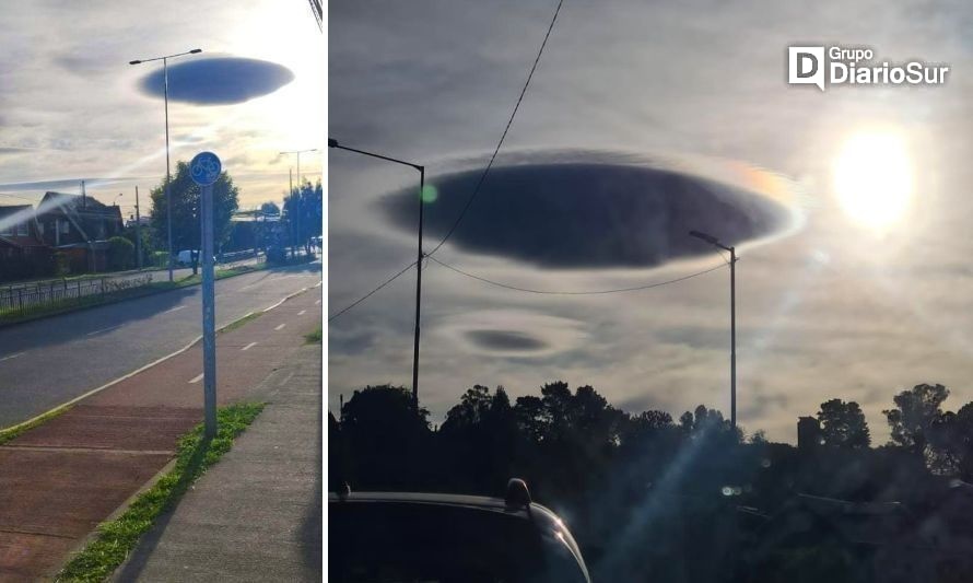 ¿Nube u ovni? extraño fenómeno fue visible en el cielo de Osorno