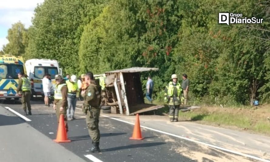 Adulto mayor falleció en colisión por alcance en la Ruta 5 Sur La Unión 