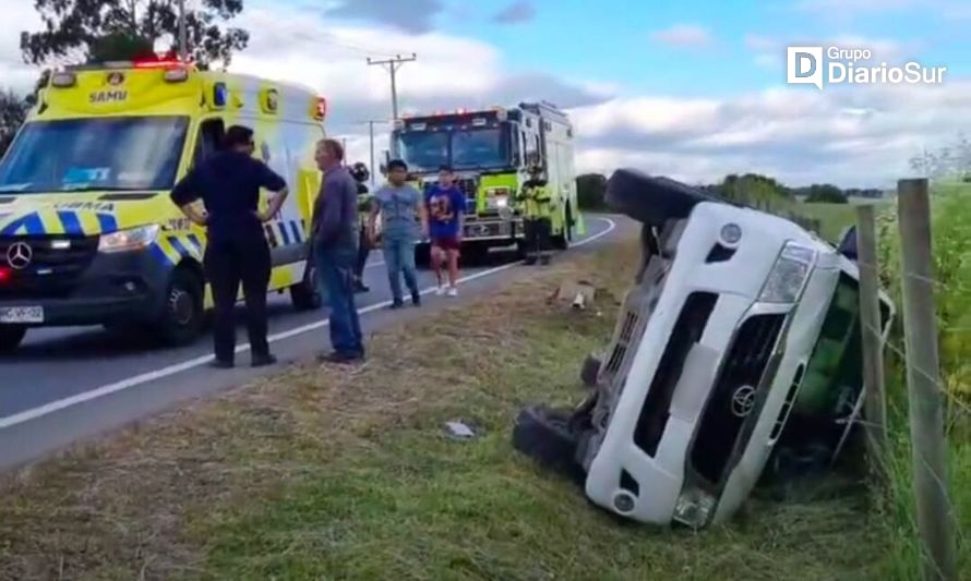 Volcamiento vehicular se registró en la Ruta al Mar