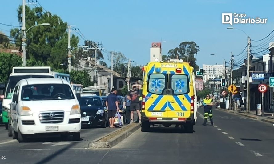 Colisión vehicular en Rahue Bajo