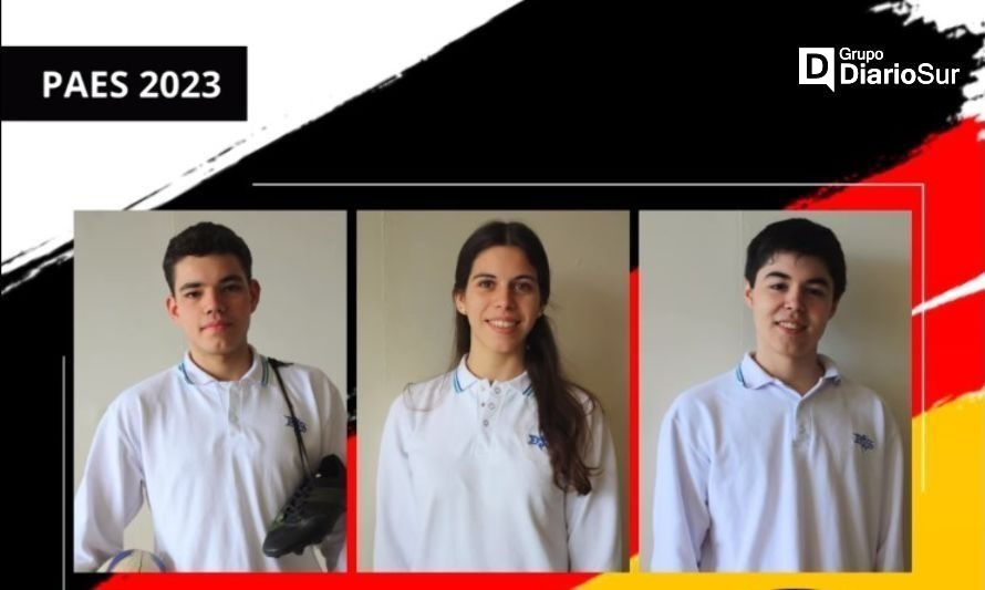Tres estudiantes del Instituto Alemán de Osorno son Puntajes Nacionales