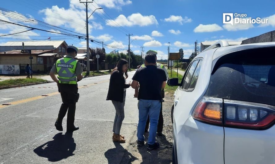 Carabineros fiscalizan rutas previo a la fiesta de San Sebastián