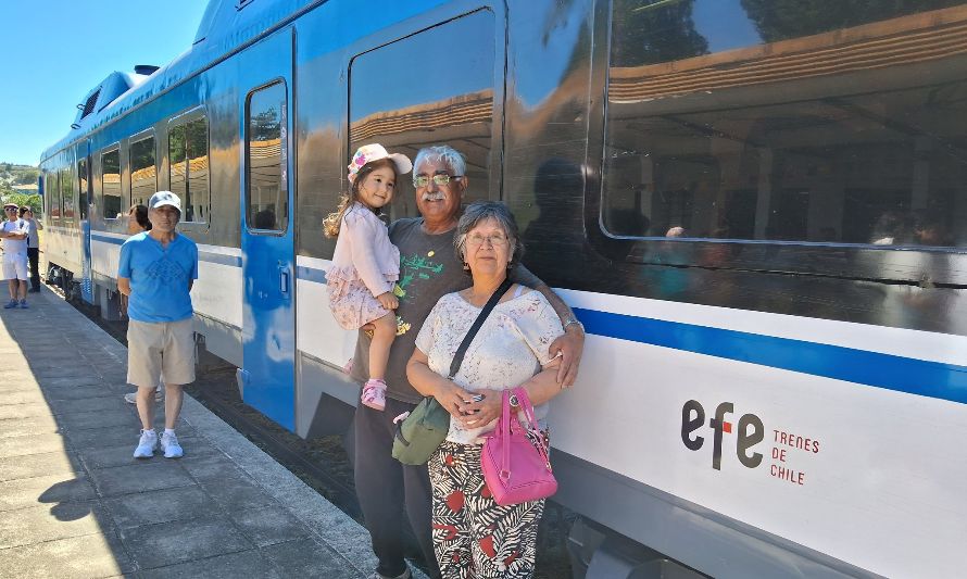 Tren vuelve a la Región de Los Lagos en primer recorrido demostrativo