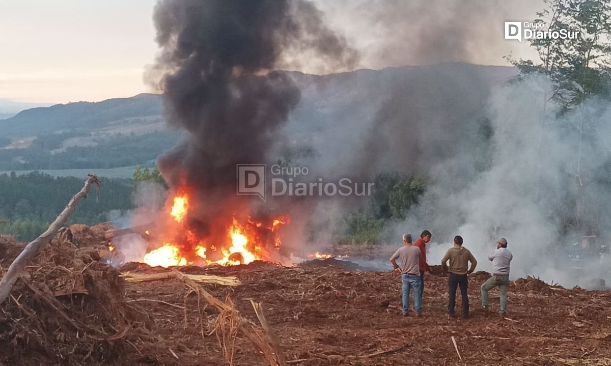 PDI confirma ataque incendiario en Río Negro