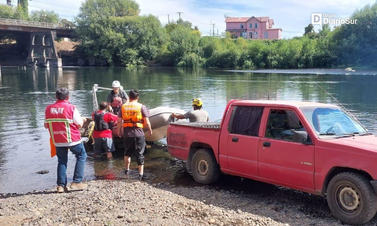 Retoman búsqueda de turista desaparecido en el río Rahue