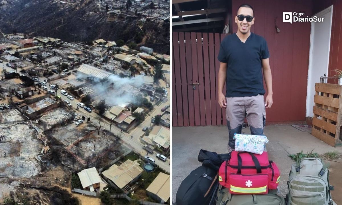 Tens futronino cambió sus vacaciones por voluntariado en zona afectada por incendios