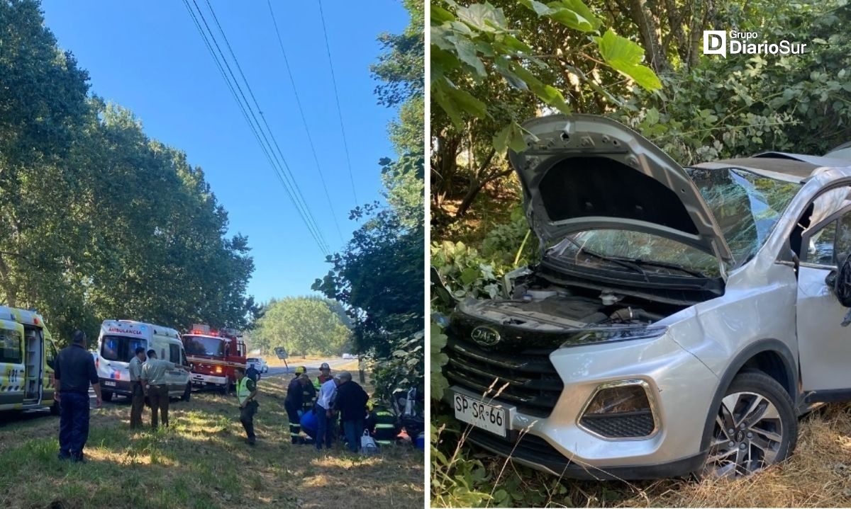 Reportan accidente en la ruta U 55 en Osorno