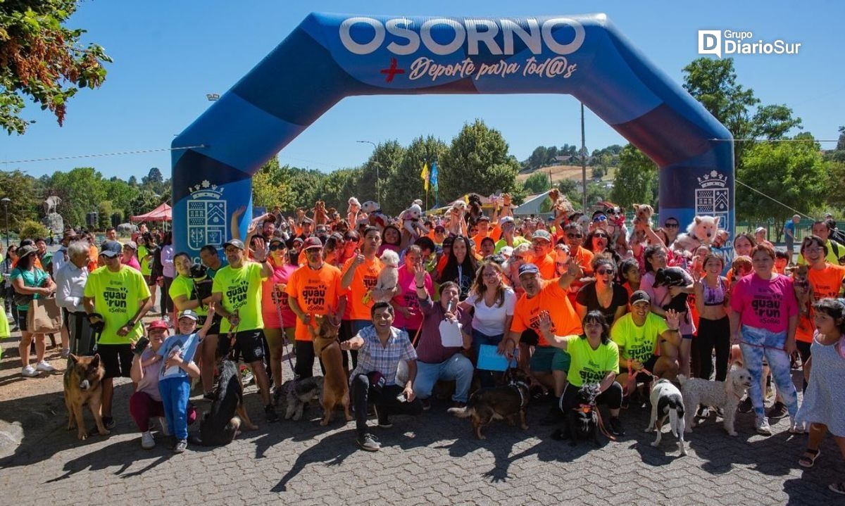 Más de 400 osorninos disfrutaron de la corrida Guau Run 2024