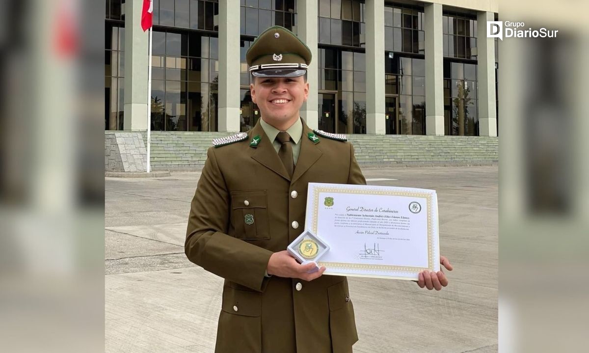 Carabinero de Osorno recibió reconocimiento nacional por Acción Policial Destacada