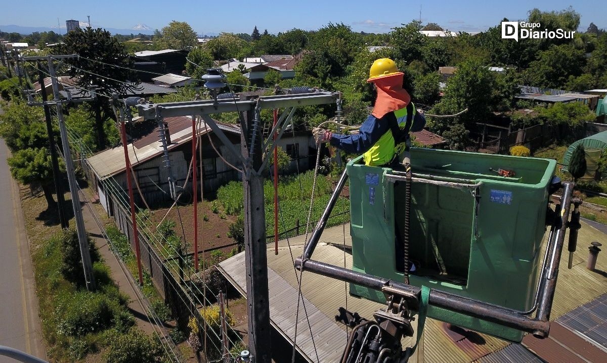 Saesa anuncia cortes de energía en distintos sectores de Osorno este fin de semana