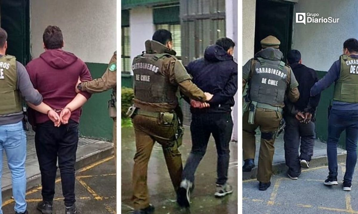 Carabineros detiene a tres prófugos de la justicia