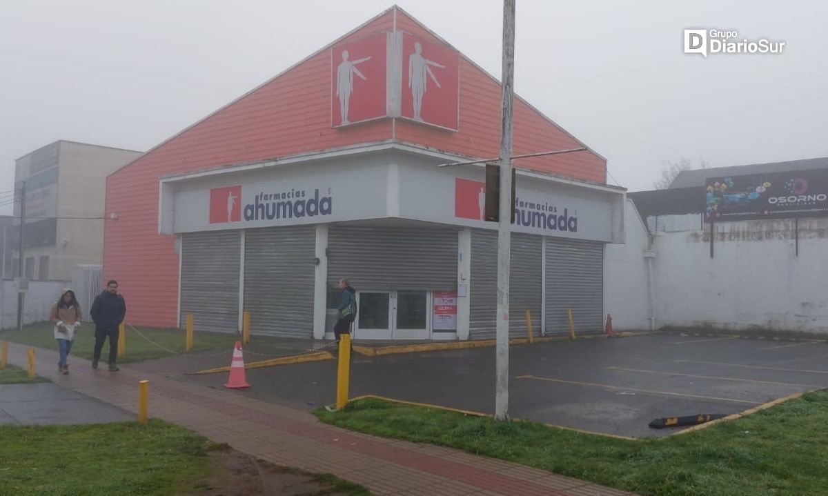 Asaltan dos farmacias en tres horas en Osorno