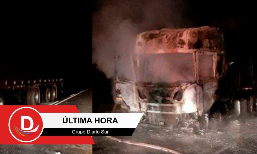 Niña de Osorno resultó herida tras quema de camión en La Araucanía